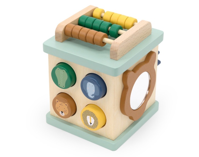 TRIXIE Petit Cube d'Activit en Bois - Ds 12 mois 