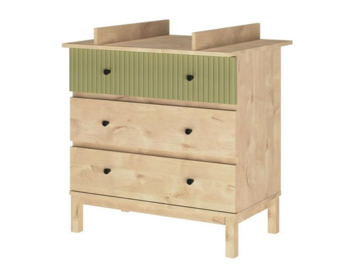 AKITEN RETAIL Commode  Langer - 3 Tiroirs - Kiwi Bois