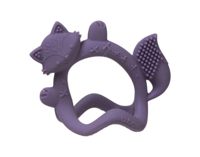 B.BOX Bracelet de Dentition Renard - Violet - Ds 3 mois 