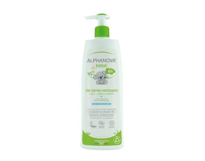 ALPHANOVA Gel Dermo-Nettoyant Cheveux et Corps - 500 ml