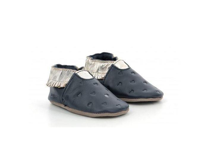 ROBEEZ Chaussons Cuir Appaloosa Style - Marine