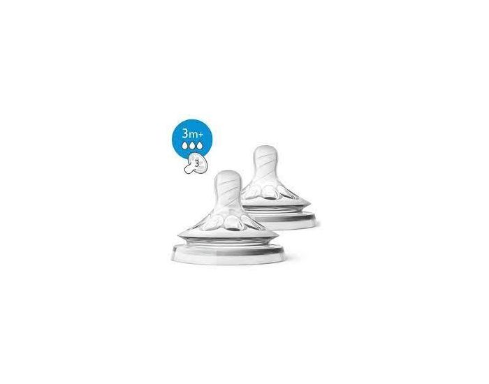 PHILIPS AVENT Lot de 2 Ttines - Ds 3 mois - Dbit Moyen