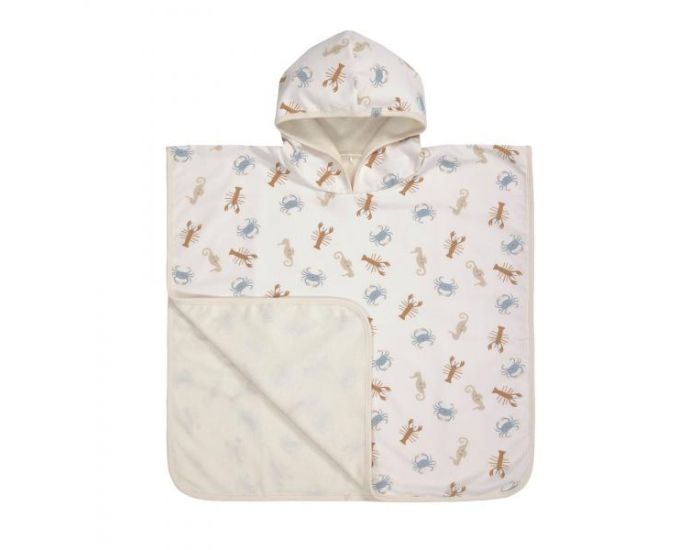 LSSIG Poncho de Plage Animaux de la Mer - Blanc Cass