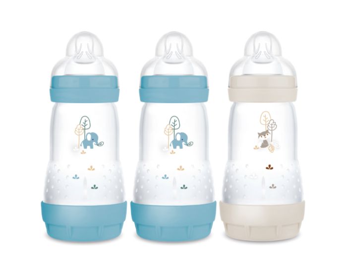 MAM Lot de 3 Biberons Ocan et Sable - 260 ml 