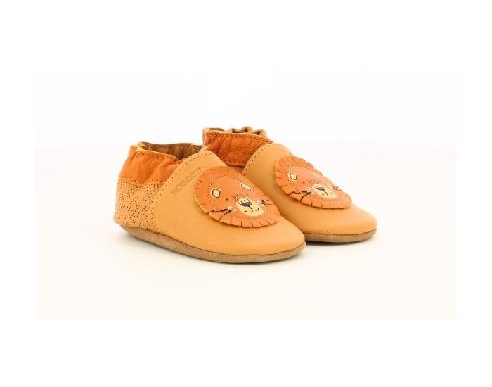 ROBEEZ Chaussons Cuir Grooar - Camel