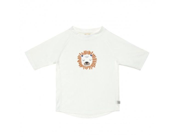 LSSIG T-Shirt Anti-UV Manches Courtes - Lion - Blanc