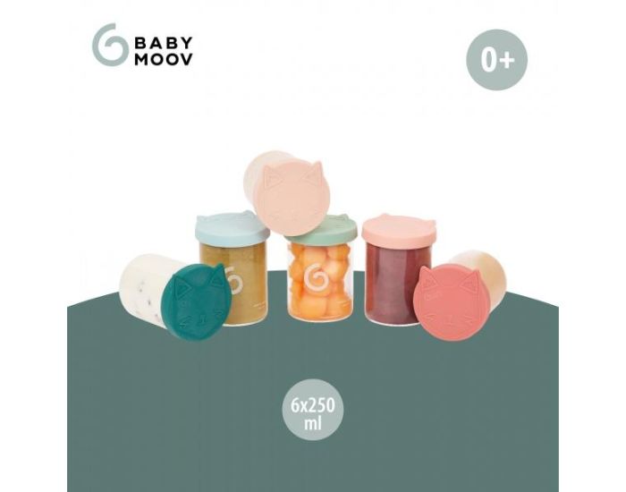 BABYMOOV Pots de Conservation Bb en Verre - Isy Bowls