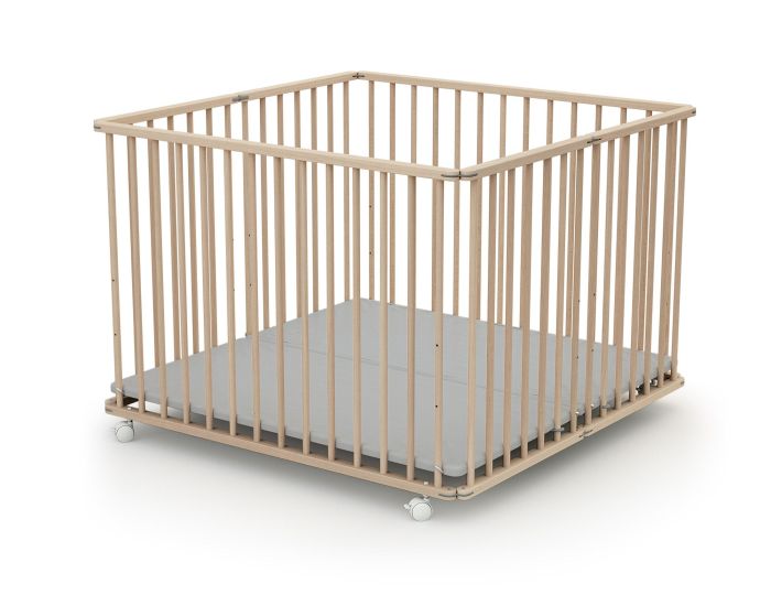 WEBABY Parc Bb Pliant en Bois 