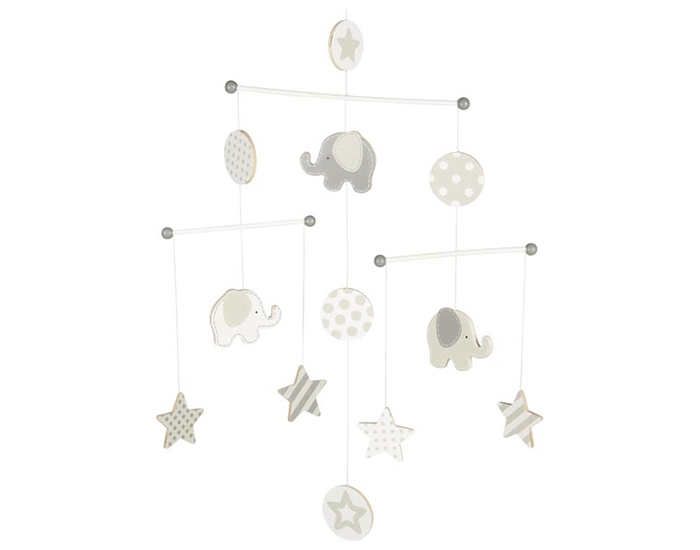 GOKI Mobile Elephants et Etoiles - Ds 12 mois