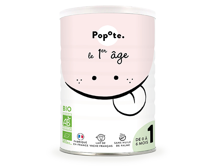 POPOTE Lait Infantile 1er ge Bio - 400 g - Ds la naissance