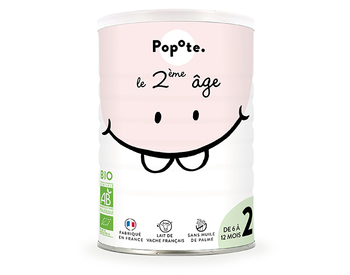 POPOTE Lait Infantile 2me ge Bio - 400 g - De 6  12 mois 