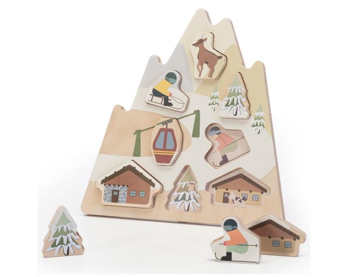 SEVI Puzzle d'Encastrement - Les Dolomites - Ds 2 ans 