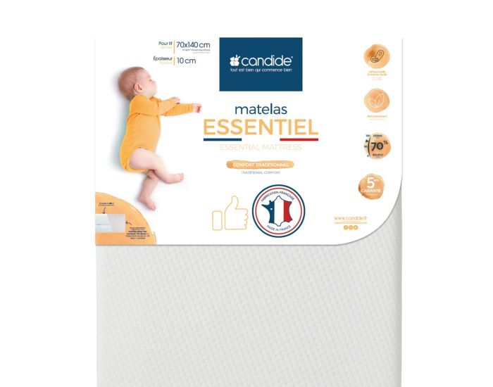 CANDIDE Matelas Bb Essentiel - Dhoussable 