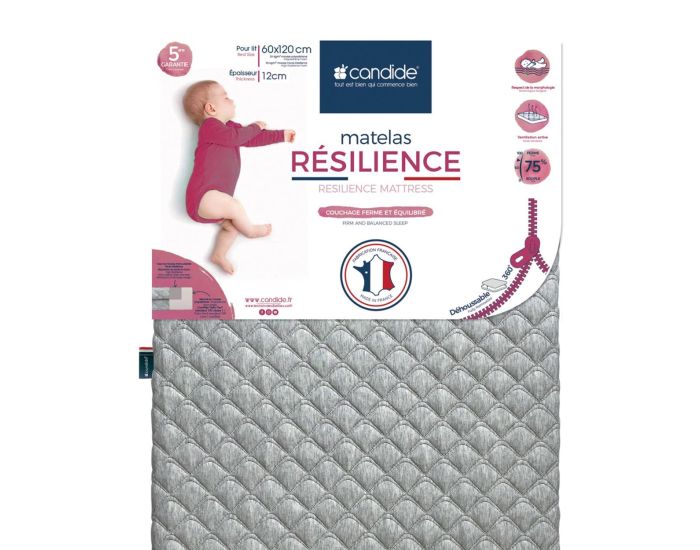 CANDIDE Matelas Bb Rsilience - Dhoussable 360 