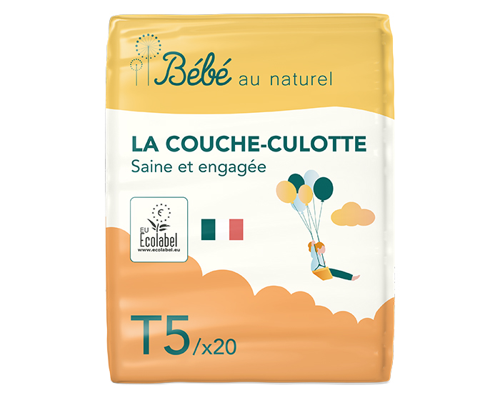 BEBE AU NATUREL La Couche Culotte - Taille 5 / 12-18 kg