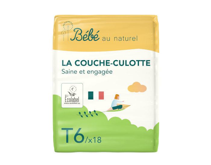 BEBE AU NATUREL La Couche Culotte - Taille 6 / +16 kg