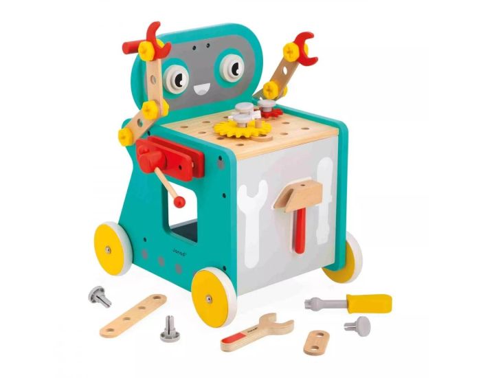 JANOD Chariot Robot Brico'Kids - Ds 18 mois