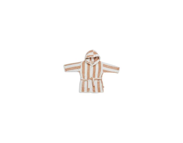 JOLLEIN Peignoir Stripe ponge - Biscuit - 3  4 ans