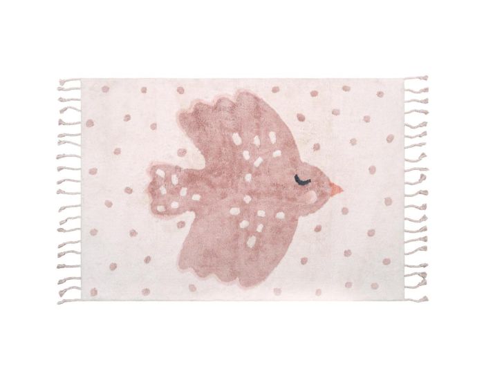 NATTIOT Tapis Coton - Oiseaux - Birdy