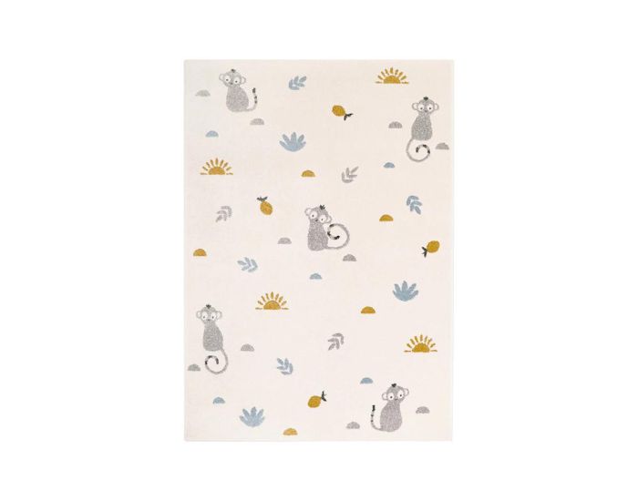 NATTIOT Tapis Enfant - Little Wild Monkey Miel 