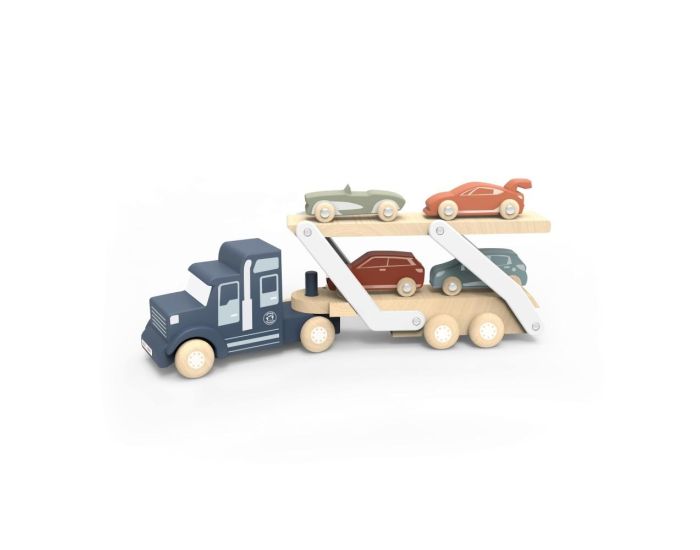 SPEEDY MONKEY Camion Transporteur avec 4 voitures - Ds 12 mois