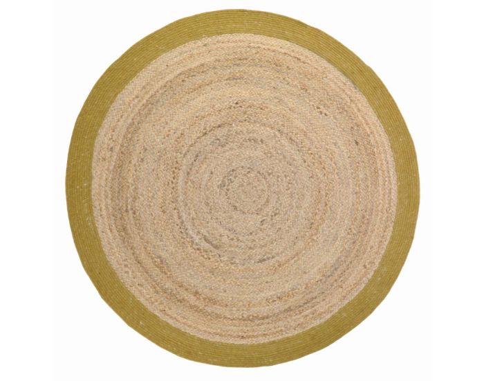 NATTIOT Tapis Coton & Jute - Yhuki - Mango