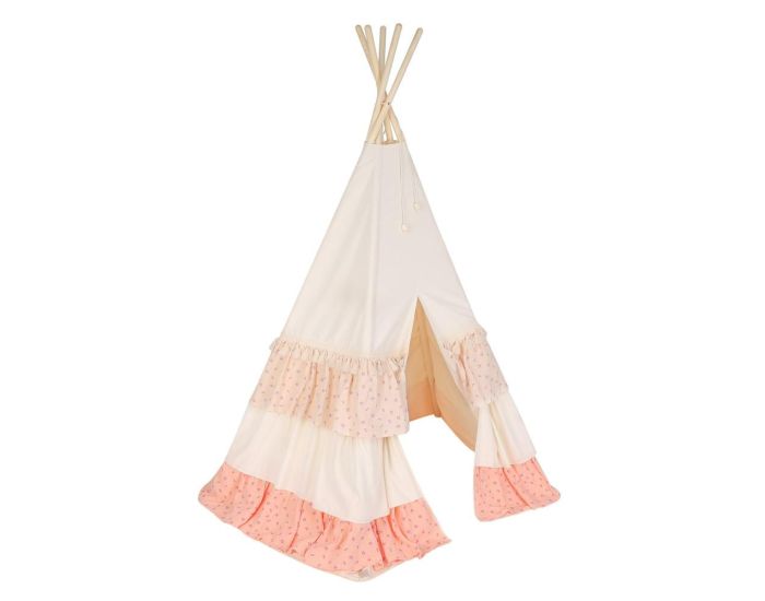 MOI MILI Tente Tipi avec Tapis - Rose Forget-Me-Not