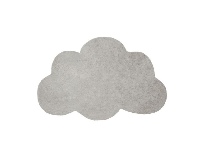 LILIPINSO Tapis Coton - Forme Nuage - Gris Fonc