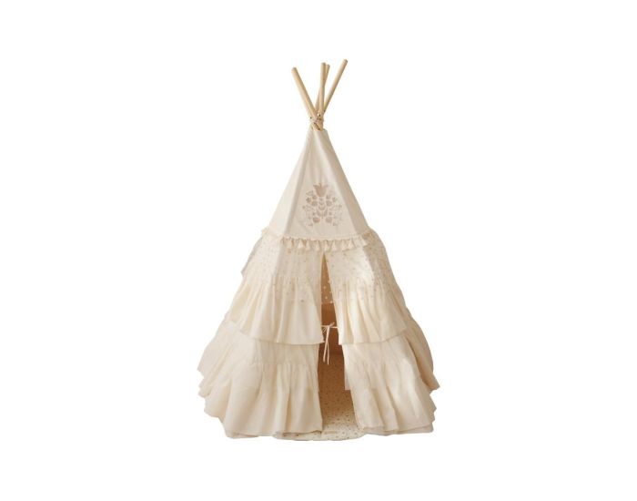 MOI MILI Tente Tipi avec Franges et Tapis - Boho