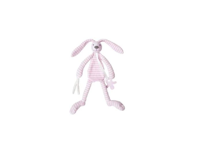 HAPPY HORSE Doudou Lapin - Rose Reece - 26 cm - Ds 12 mois