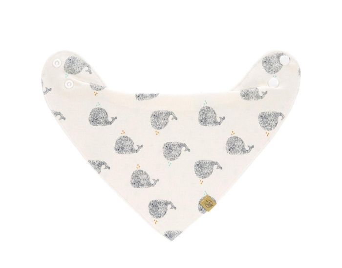 LASSIG Bavoir Bandana Baleine - 0  24 mois