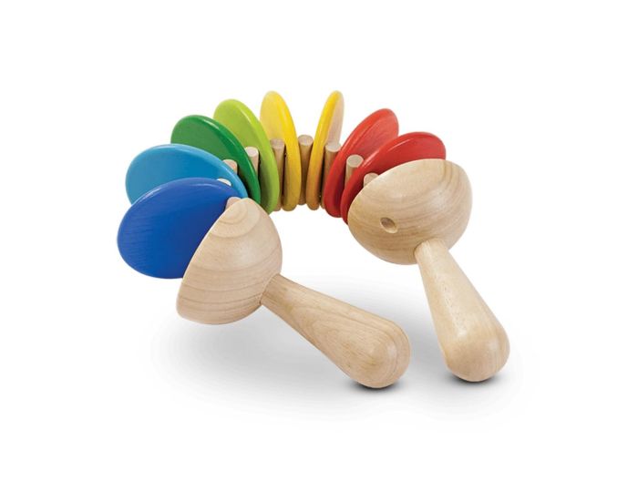 PLAN TOYS Claquettes en Bois Colores - Ds 12 mois