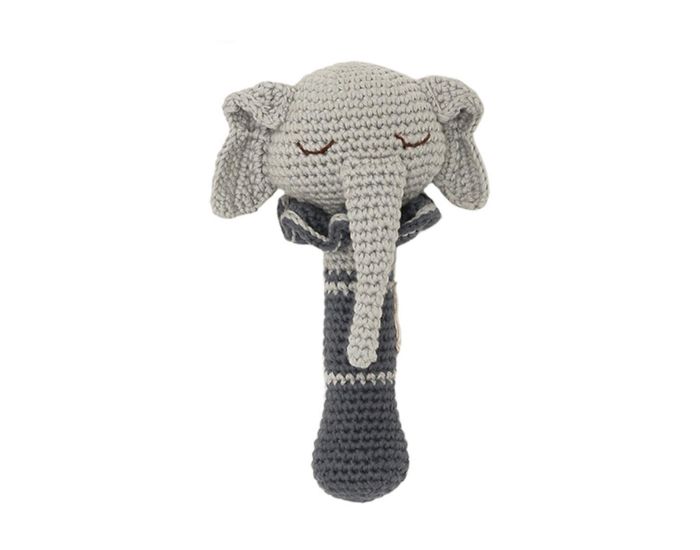 PATTI OSLO Hochet en Crochet - Ellie l'Elphant - Ds la naissance 