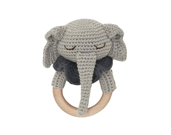 PATTI OSLO Anneau de Dentition en Crochet - Elphant - Ds la naissance 