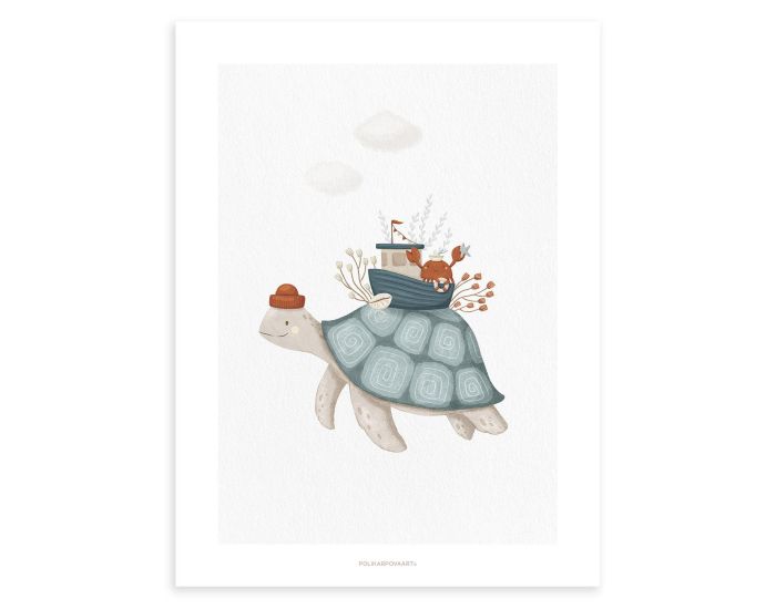 LILIPINSO Affiche Enfant - Lotan - Tortue de Mer 