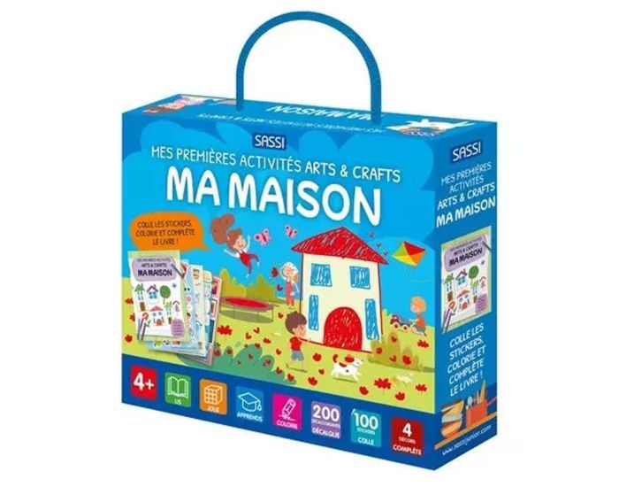 SASSI JUNIOR Mes Premires Activits Arts & Crafts - Ma Maison - Ds 4 ans 