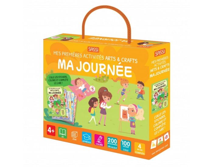 SASSI JUNIOR Mes Premires Activits Arts & Crafts - Ma Journe - Ds 4 ans