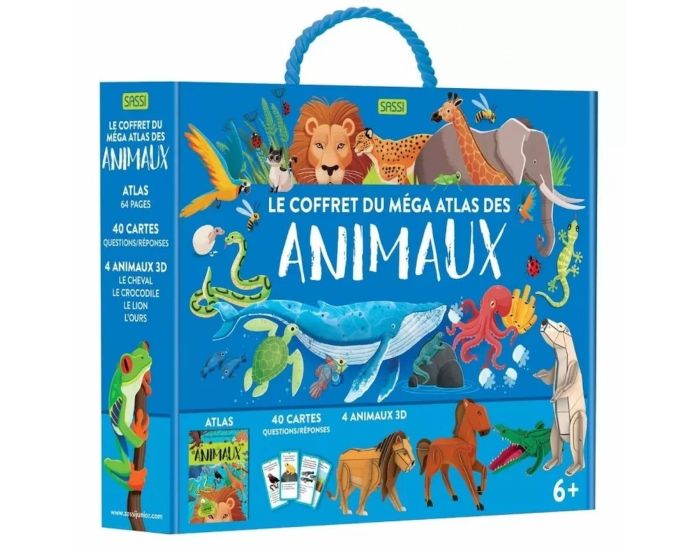 SASSI JUNIOR Coffret Mga ATLAS des Animaux - Ds 6 ans