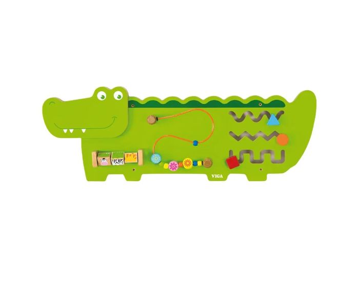 VIGA TOYS Panneau d'Activits Mural Crocodile - Ds 1 an