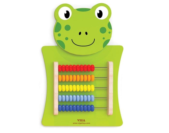 VIGA TOYS Panneau d'Activits Mural Grenouille - Ds 1 an 