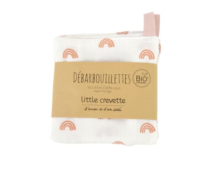 LITTLE CREVETTE Lot de 2 Dbarbouillettes - Rainbow