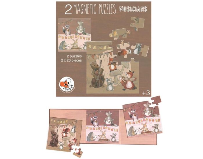 EGMONT TOYS Puzzle Magnetic Musiciens - Ds 3 ans 