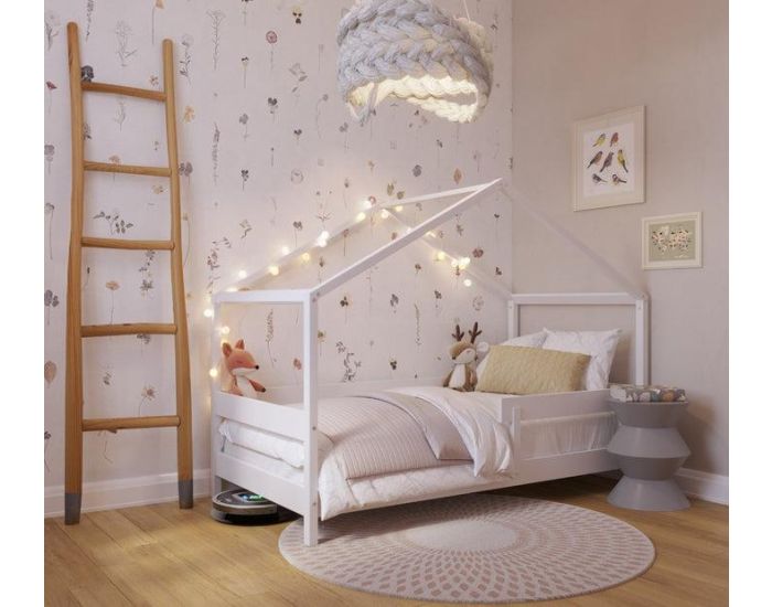 YAPPYKIDS Lit Cabane Enfant en Bois - YappyHytte - 160 x 80 cm