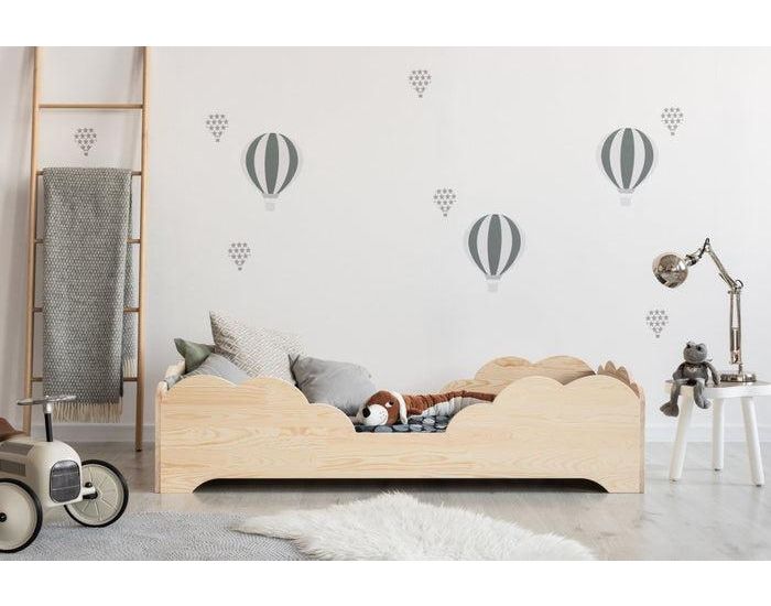 BABYKARE Lit Simple en Bois - Nuage