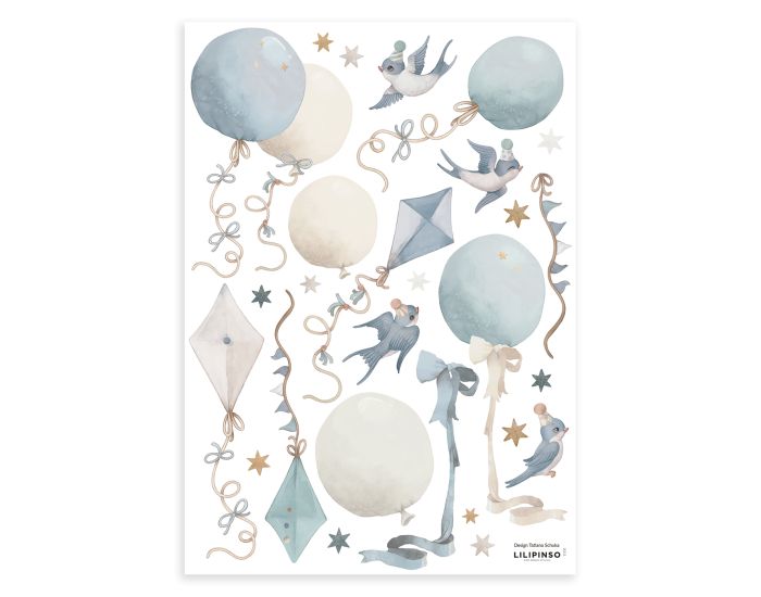 LILIPINSO Stickers Ballons et Cerfs-Volants - Selene