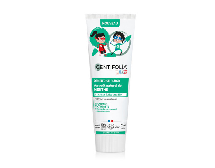 CENTIFOLIA Dentifrice Fluor Enfant Menthe - 50ml - Ds 6 ans