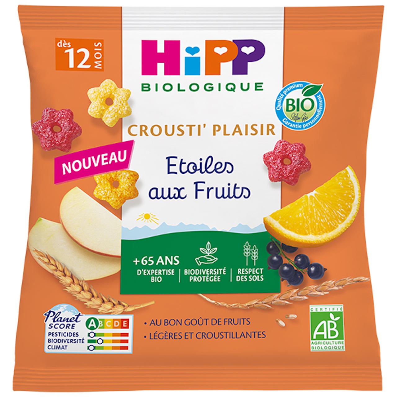 HIPP Etoiles aux Fruits - 30g - Ds 12 mois