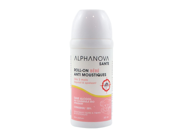 ALPHANOVA Roll-On Anti-Moustiques Bb - 30ml - Ds 3 mois