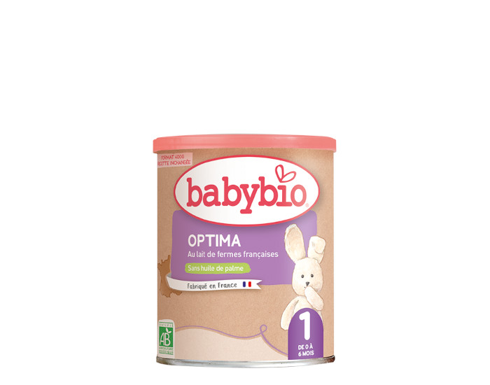 BABYBIO Lait pour Nourrisson 1 Optima - De 0  6 mois - 400g