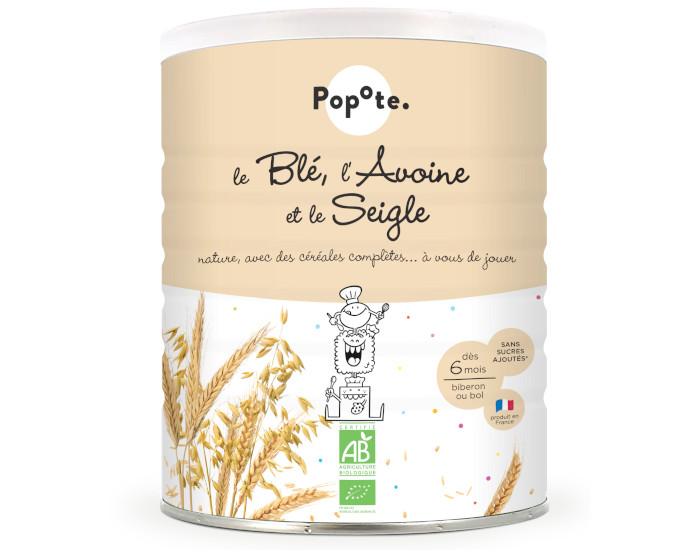POPOTE Les Crales Bl Avoine Seigle - 220g